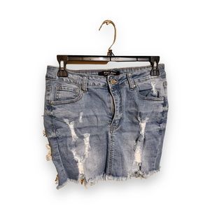 Brand New Wax Jean Stretch Denim Skirt